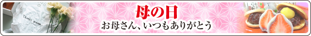 母の日和菓子ギフト　大バナー