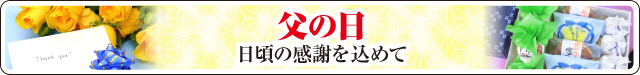 父の日和菓子ギフト　大バナー